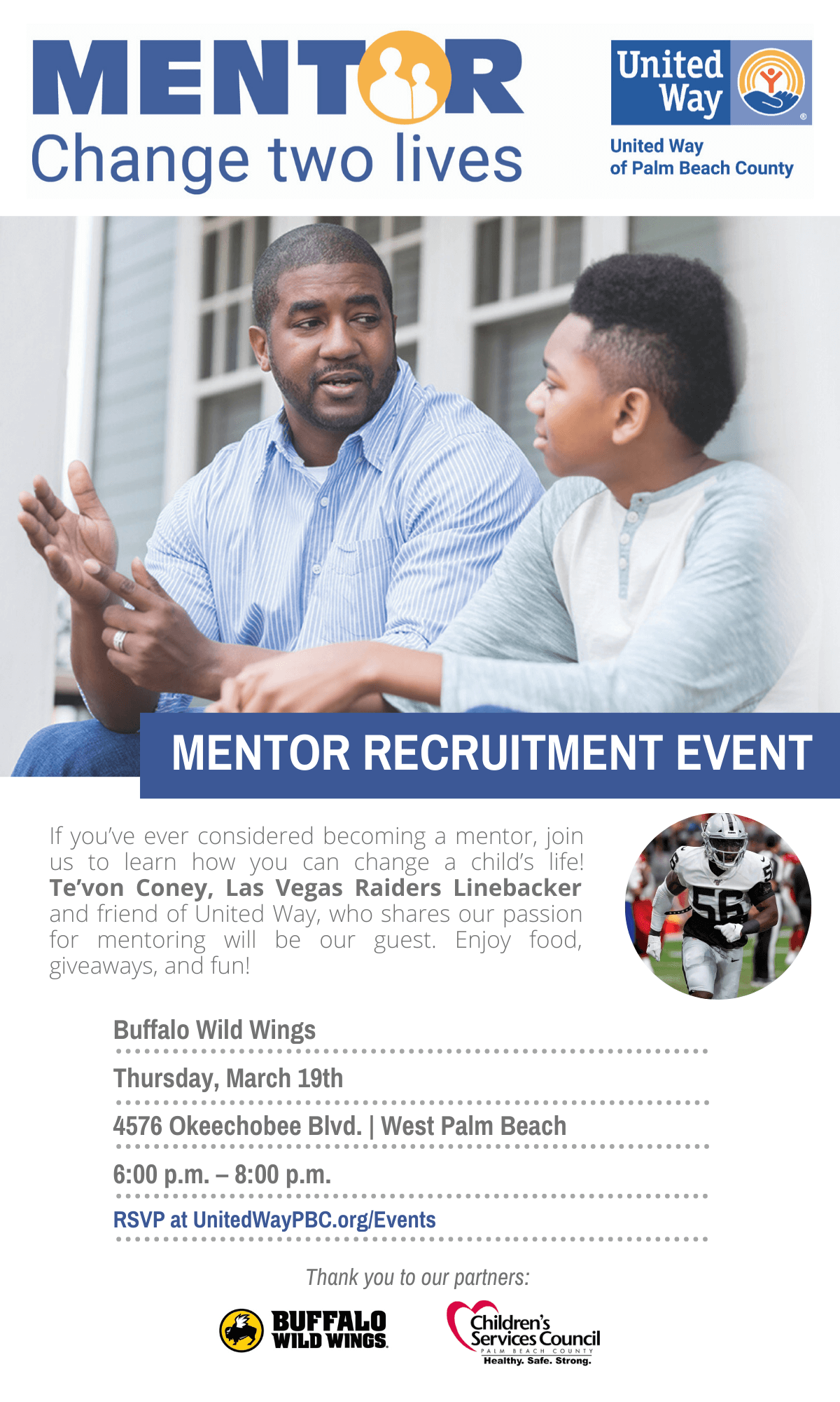 Event - March Mentor Recruitment Event - United Way of Palm Beach 