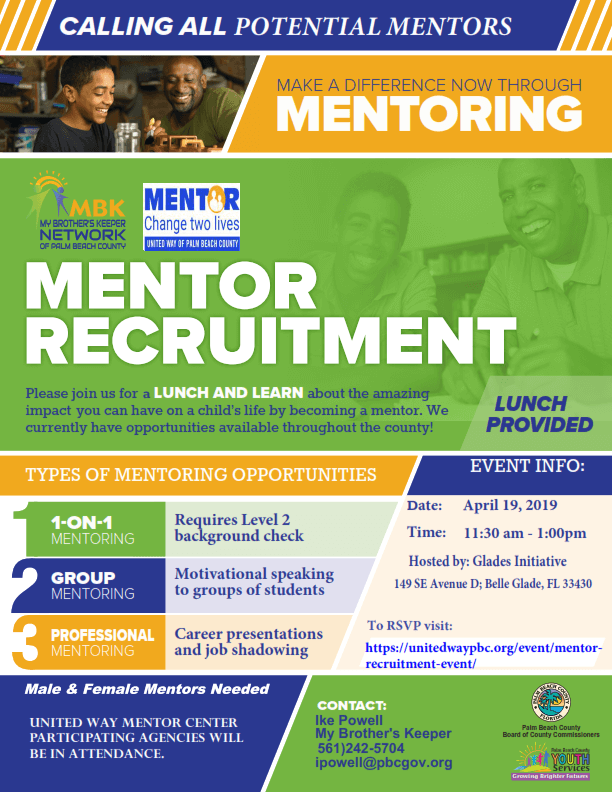 Event - Mentor Recruitment Event - United Way of Palm Beach County